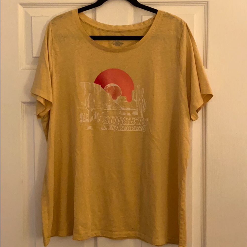 Lane Bryant Sunsets & No Regrets tee